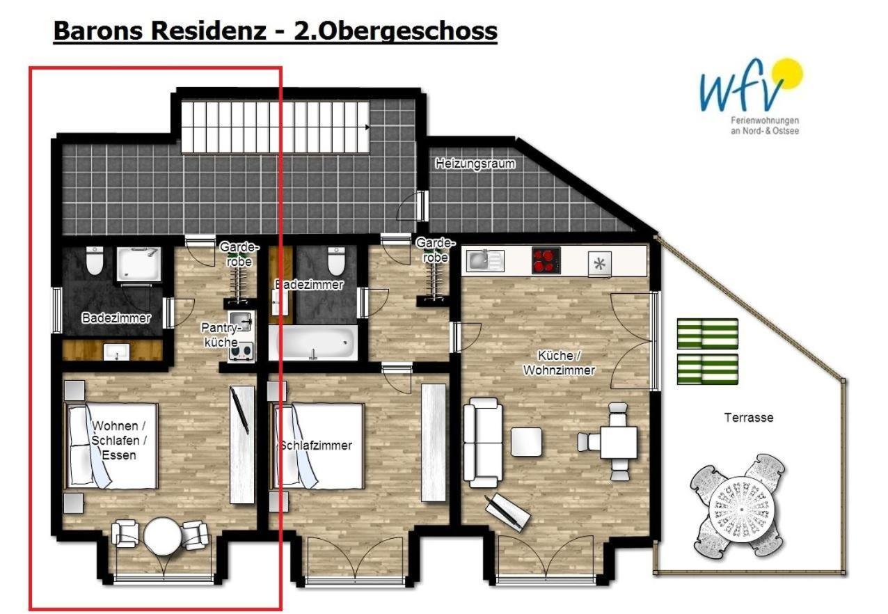 Barons Residenz Ferienwohnung 7 Borkum Exterior photo
